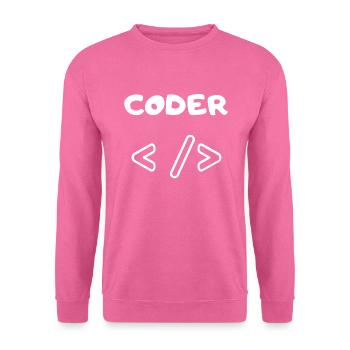 CODER WEB DEVELOPER - Unisex Sweatshirt - pink - Front