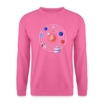 Planètes du système solaire - Sweat-shirt Unisexe - rose - Devant