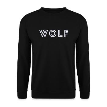 WOLF - Unisex Pullover - Schwarz - Vorne - Alina (178cm) & Michal (187cm)