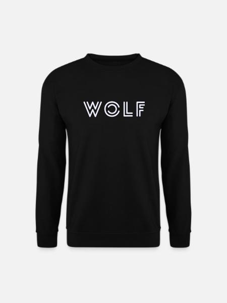 WOLF - Unisex Pullover - Schwarz