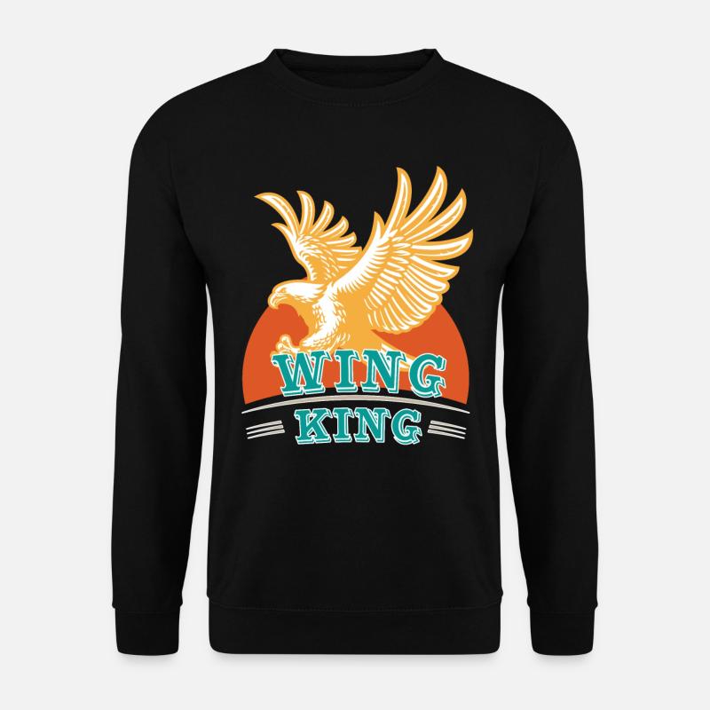 Wing King Goldwing Motorcycle Design - Unisex Sweatshirt - black