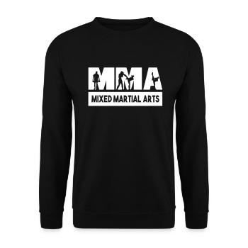 MMA Arts Martiaux Muay Thai Boxe Karaté Arts Martiaux - Sweat-shirt Unisexe - noir - Devant - Alina (178cm) & Michal (187cm)
