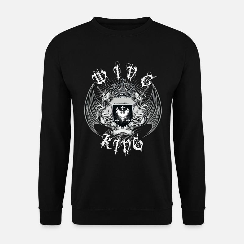 Motorrad Goldwing Gold Wing Wing König - Unisex Pullover - Schwarz