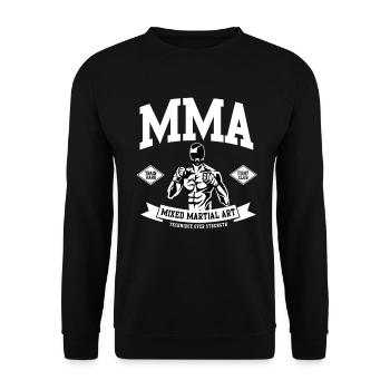 MMA Martial Arts Muay Thai Boxen Kickboxen Fighter - Unisex Pullover - Schwarz - Vorne - Alina (178cm) & Michal (187cm)