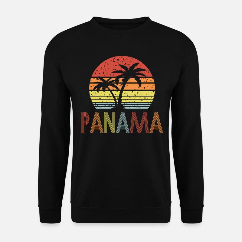 Panama rétro soleil 01 - Sweat-shirt Unisexe - noir