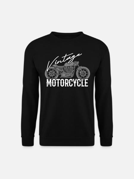 Vintage Motorcycle - Unisex Pullover - Schwarz