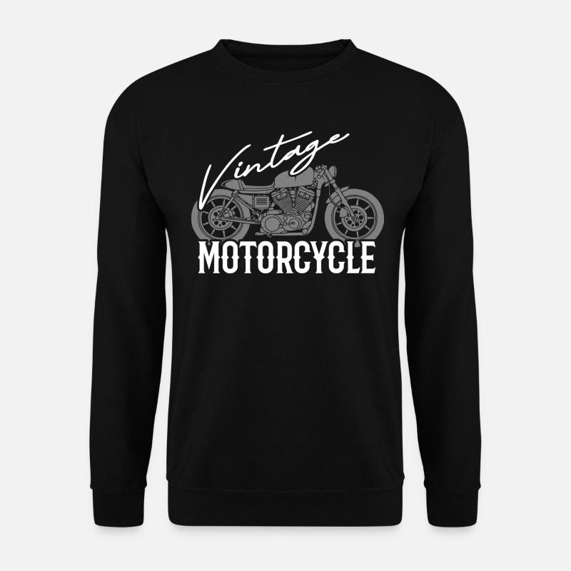 Vintage Motorcycle - Unisex Pullover - Schwarz