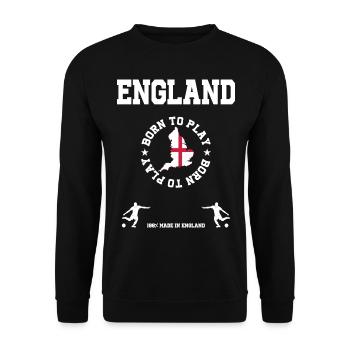 England - Unisex Pullover - Schwarz - Vorne - Alina (178cm) & Michal (187cm)