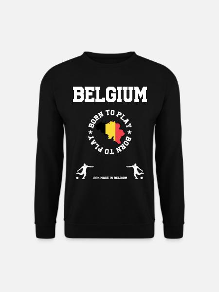 Belgien - Unisex Pullover - Schwarz