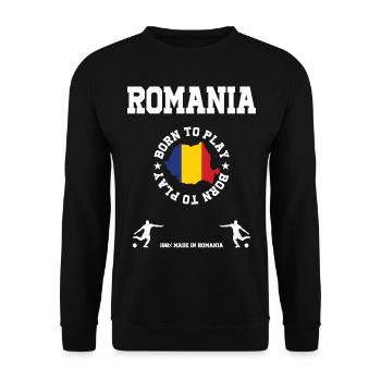 Rumänien - Unisex Pullover - Schwarz - Vorne - Alina (178cm) & Michal (187cm)