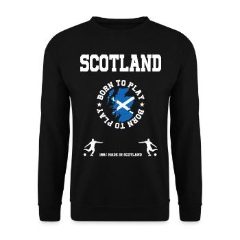Scotland - Unisex Sweatshirt - black - Front - Alina (178cm) & Michal (187cm)