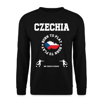 Tschechien - Unisex Pullover - Schwarz - Vorne - Alina (178cm) & Michal (187cm)