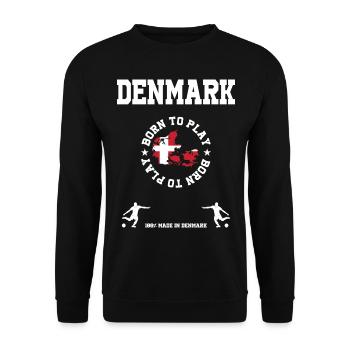 Denmark - Unisex Sweatshirt - black - Front - Alina (178cm) & Michal (187cm)