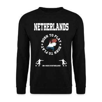 Holland - Unisex Pullover - Schwarz - Vorne - Alina (178cm) & Michal (187cm)