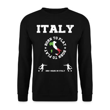Italy - Unisex Pullover - Schwarz - Vorne - Alina (178cm) & Michal (187cm)