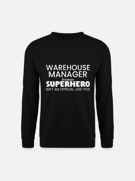 Warehouse Manager Superhero - Unisex Sweatshirt - black