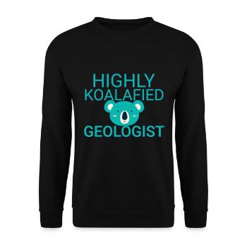 Géologue Koalafied Geology - Sweat-shirt Unisexe - noir - Devant - Alina (178cm) & Michal (187cm)