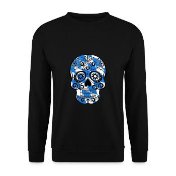 Crâne avec design Bayern pour - Sweat-shirt Unisexe - noir - Devant - Alina (178cm) & Michal (187cm)