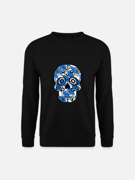 Totenkopf mit Bayern Design für - Unisex Pullover - Schwarz