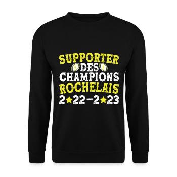 La Légende Prend Sa Retraite 2023 Cadeau - Sweat-shirt Unisexe - noir - Devant - Alina (178cm) & Michal (187cm)
