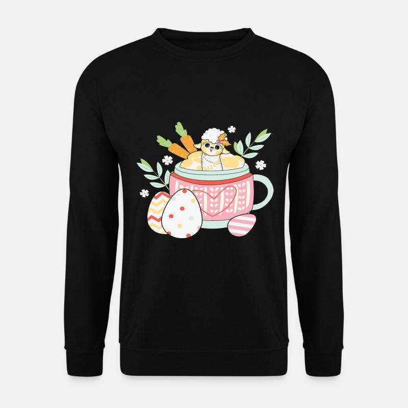 BOW Coupe Chibi de Pâques - Sweat-shirt Unisexe - noir