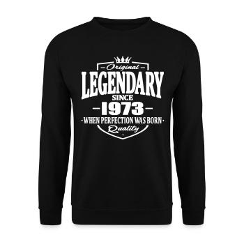 Legendary since 1973 - Sweat-shirt Unisexe - noir - Devant - Alina (178cm) & Michal (187cm)