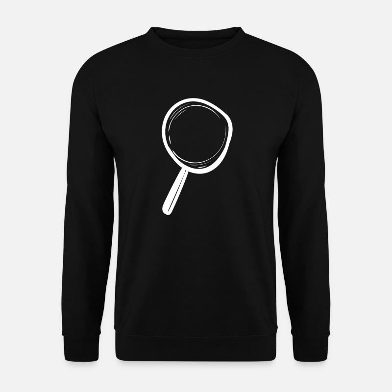 Magnifier white - Unisex Sweatshirt - black