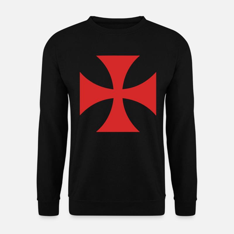 Templerkreuz - Unisex Pullover - Schwarz