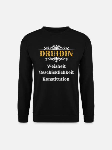 DRUIDIN | Dungeons n Dragons, DSA, RPG - Unisex Pullover - Schwarz