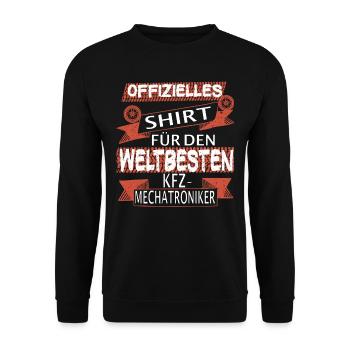 Papa Vater Auto Schrauber Kfz Mechatroniker - Unisex Pullover - Schwarz - Vorne - Alina (178cm) & Michal (187cm)