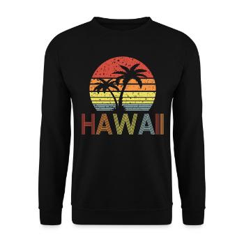 Hawaï - Sweat-shirt Unisexe - noir - Devant - Alina (178cm) & Michal (187cm)