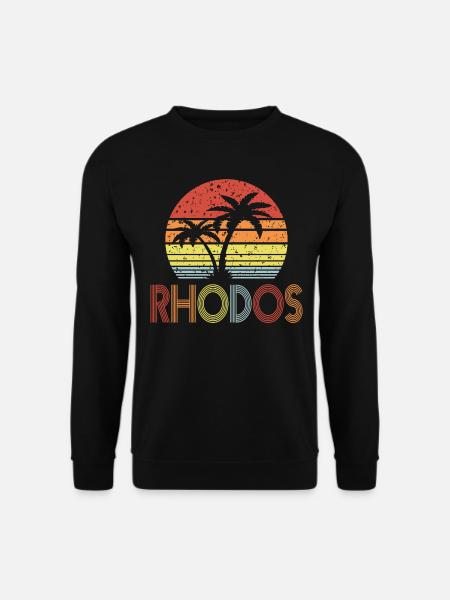Rhodos - Unisex Pullover - Schwarz