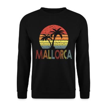 Majorca - Unisex Sweatshirt - black - Front - Alina (178cm) & Michal (187cm)