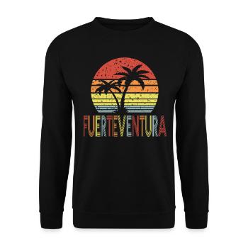 Fuerteventura - Sweat-shirt Unisexe - noir - Devant - Alina (178cm) & Michal (187cm)
