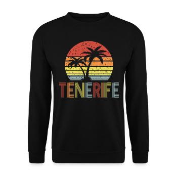 Ténérife - Sweat-shirt Unisexe - noir - Devant - Alina (178cm) & Michal (187cm)