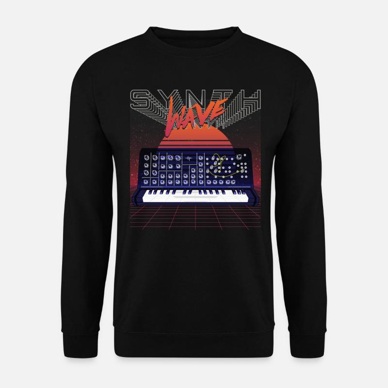 Synthesizer Tonstudio Waveform Synthese Elektro - Unisex Pullover - Schwarz