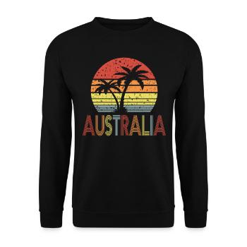 Australia - Unisex Pullover - Schwarz - Vorne - Alina (178cm) & Michal (187cm)