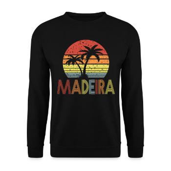 Madère - Sweat-shirt Unisexe - noir - Devant - Alina (178cm) & Michal (187cm)