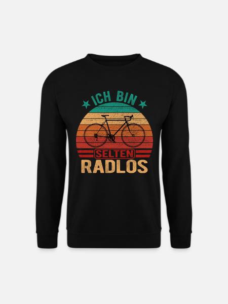 Selten Radlos Fahrrad Radsport Fahrradfahrer Bike - Unisex Pullover - Schwarz