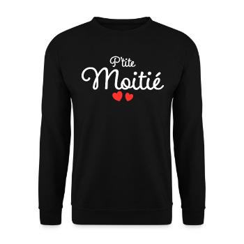 Petite Moitié Humour Surnom Affectueux Femme - Sweat-shirt Unisexe - noir - Devant - Alina (178cm) & Michal (187cm)