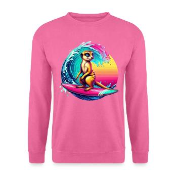 Meerkat Surf - Unisex Sweatshirt - pink - Front