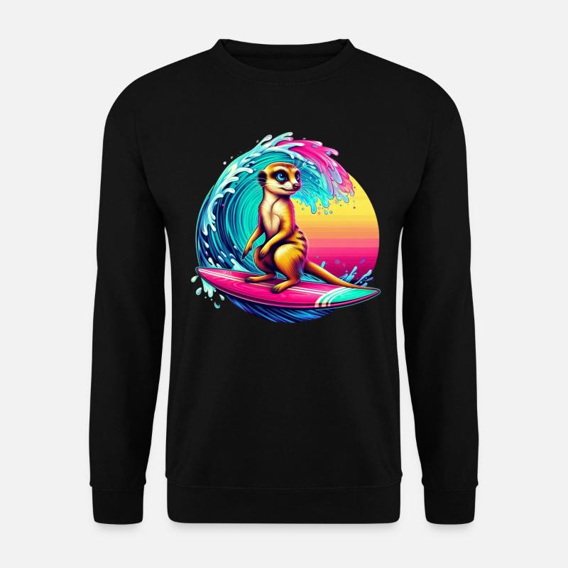 Meerkat Surf - Unisex Sweatshirt - black