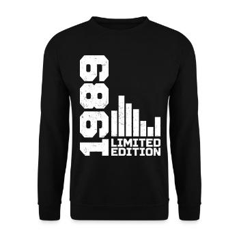 Millésime 1989 Cadeau d’anniversaire 1989 Année 1989 - Sweat-shirt Unisexe - noir - Devant - Alina (178cm) & Michal (187cm)