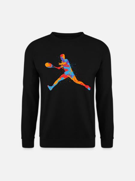 Joueurs de tennis Enfants colorés Joueurs de tennis Garçons - Sweat-shirt Unisexe - noir