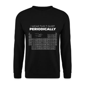 Periodic Elements Chemist Nerd Gift Chemistry - Unisex Sweatshirt - black - Front - Alina (178cm) & Michal (187cm)