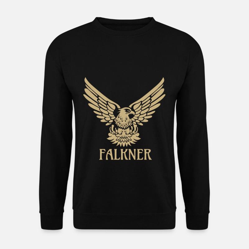 Falkner Falke Adler Greifvogel Falknerei Geschenk - Unisex Pullover - Schwarz