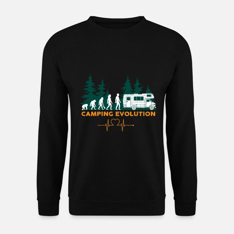 Camping car evolution - Sweat-shirt Unisexe - noir