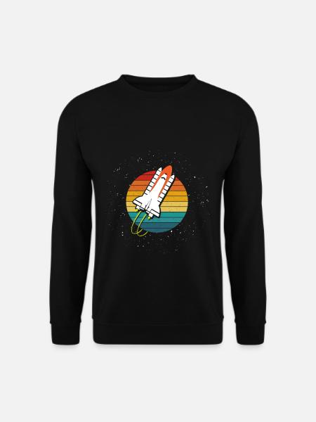Raumschifft Galaxy Weltraum - Unisex Pullover - Schwarz