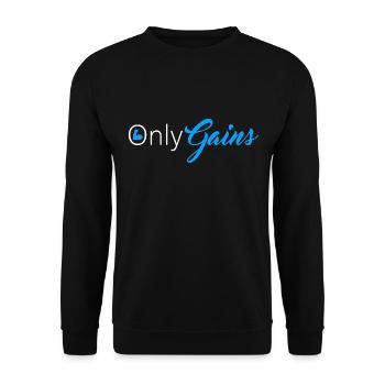 Ne gagne que Fitness Gym Musculation Musculation - Sweat-shirt Unisexe - noir - Devant - Alina (178cm) & Michal (187cm)