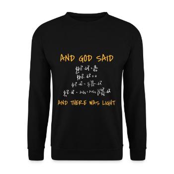 Maxwell Equation Funny Physics Joke Professor - Unisex Sweatshirt - black - Front - Alina (178cm) & Michal (187cm)